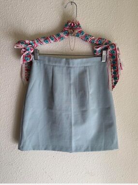 True-Vintage 80s 90s Powder Blue Women’s Mini Skirt S
